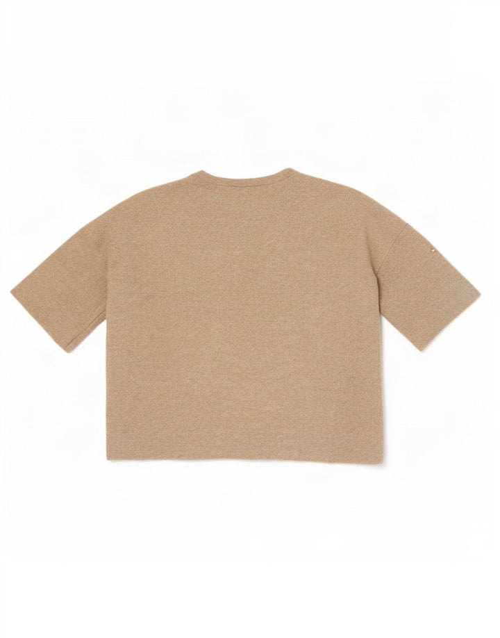 Bluză supradimensionată Trafaluc pentru femei Zara UK 10 Small Beige Spotted