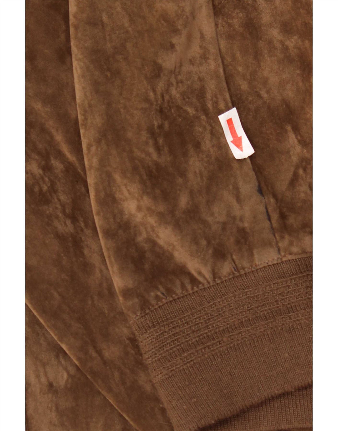 Jachetă Bomber Vintage Bărbați din Velour IT 52 XL Maro Mătase