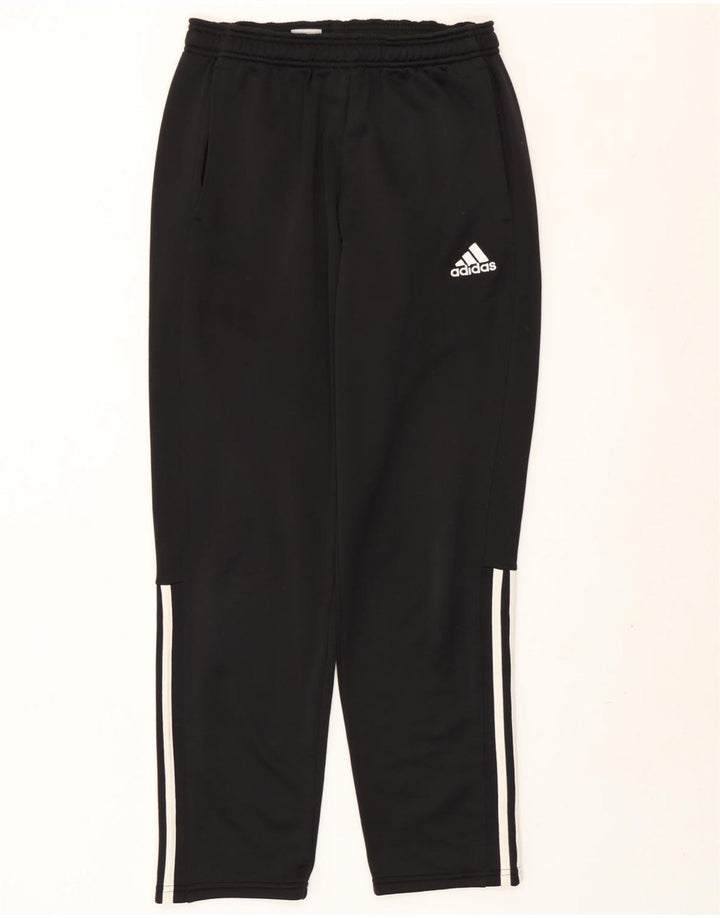 Pantaloni de trening Adidas pentru bărbați, poliester mediu negru