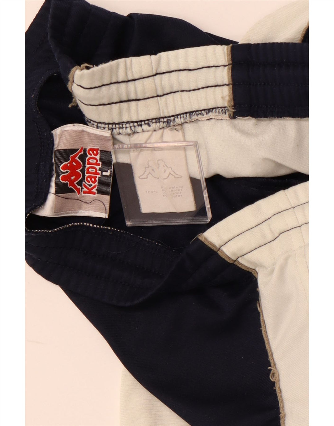 Pantaloni de trening pentru bărbați KAPPA, mari, bleumarin, poliester color bloc