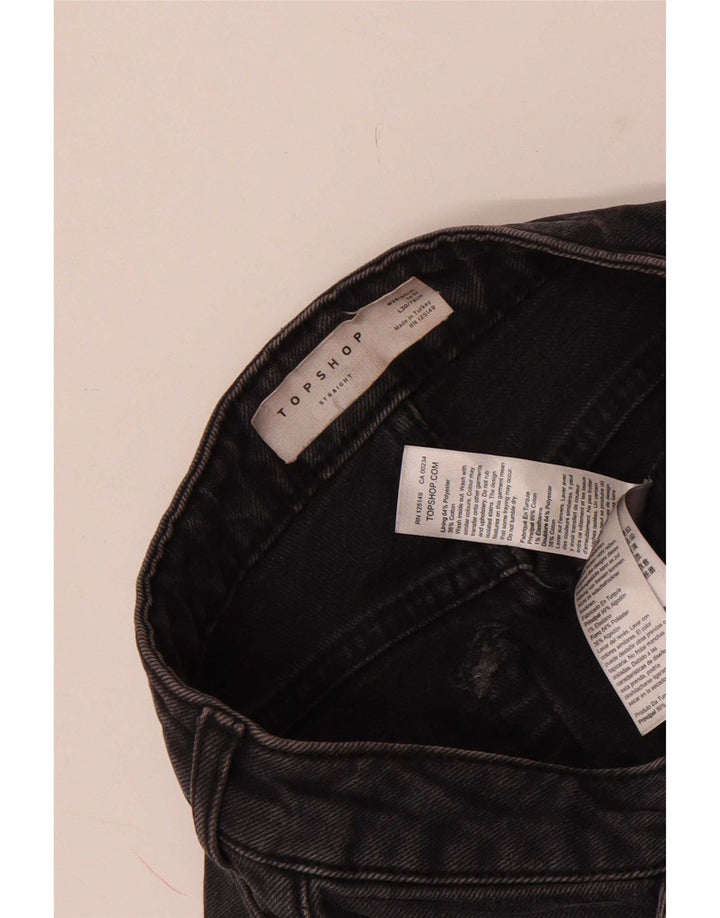 Blugi decupați pentru femei Topshop L25 L24 poliester gri