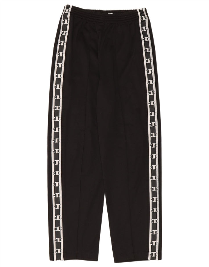 Pantaloni de trening grafic pentru bărbați Champion, poliester negru mic