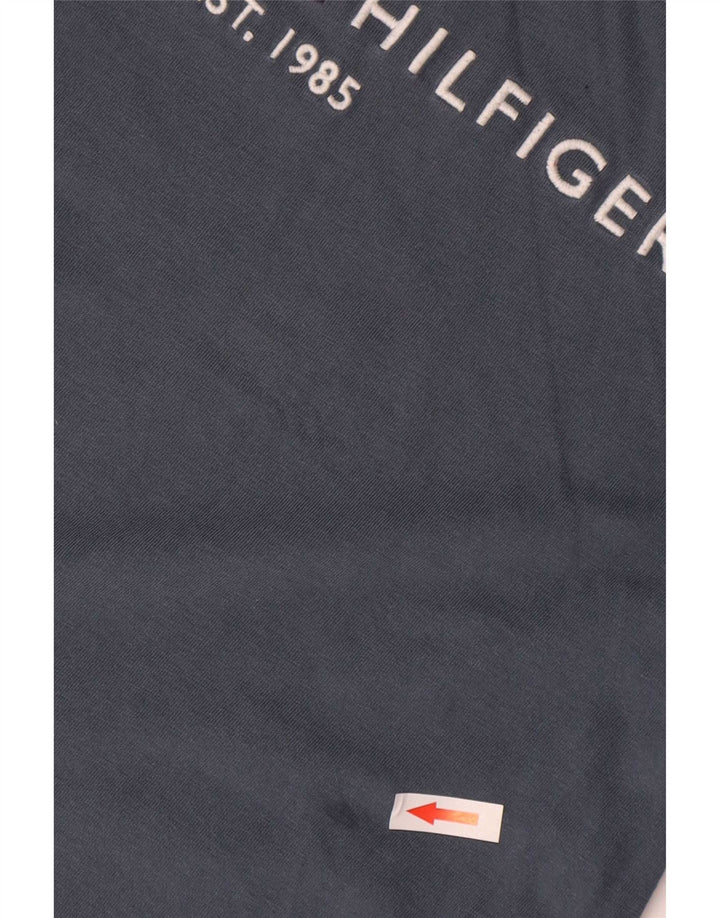 Tricou grafic Tommy Hilfiger pentru bărbați Top din bumbac gri mediu