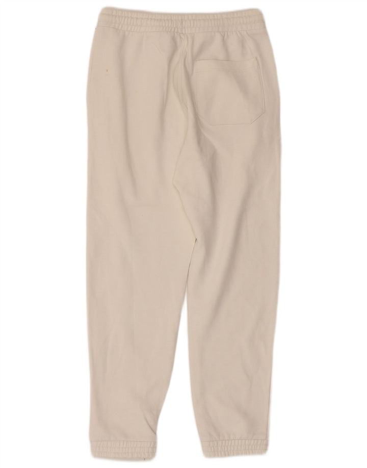 Pantaloni de trening KAPPA Bărbați Joggeri Mici Bumbac Alb