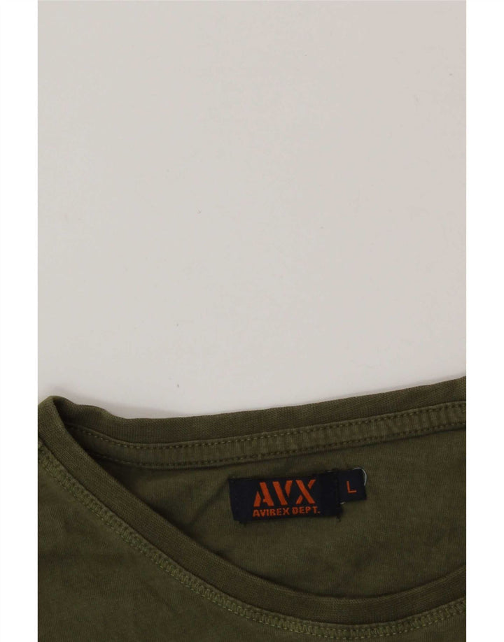 Avirex tricou pentru bărbați Top mare kaki