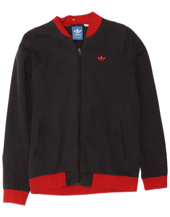 Jachetă de trening pentru bărbați Adidas, gri mic, poliester color bloc