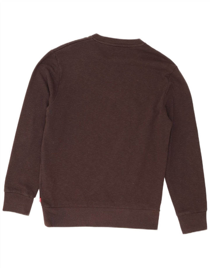 Levi's Pulover grafic pentru bărbați, bumbac mic, maro