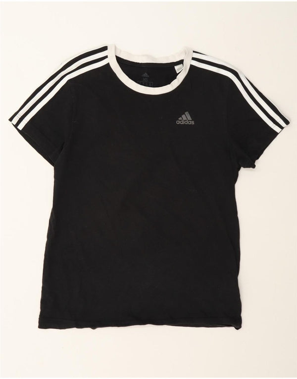 Tricou supradimensionat pentru femei Adidas UK 4/6 XS bumbac negru