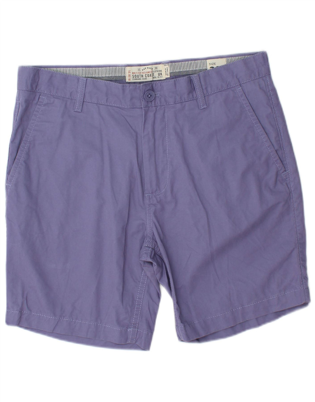 FAT FACE Pantaloni scurți chino pentru bărbați W32 bumbac violet mediu