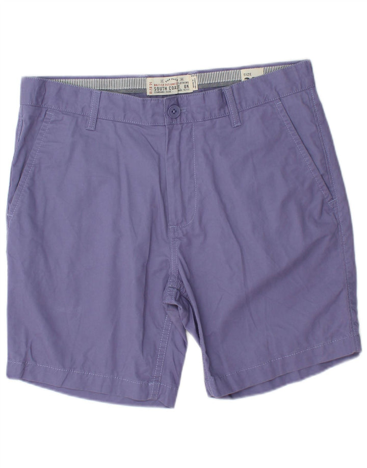 FAT FACE Pantaloni scurți chino pentru bărbați W32 bumbac violet mediu