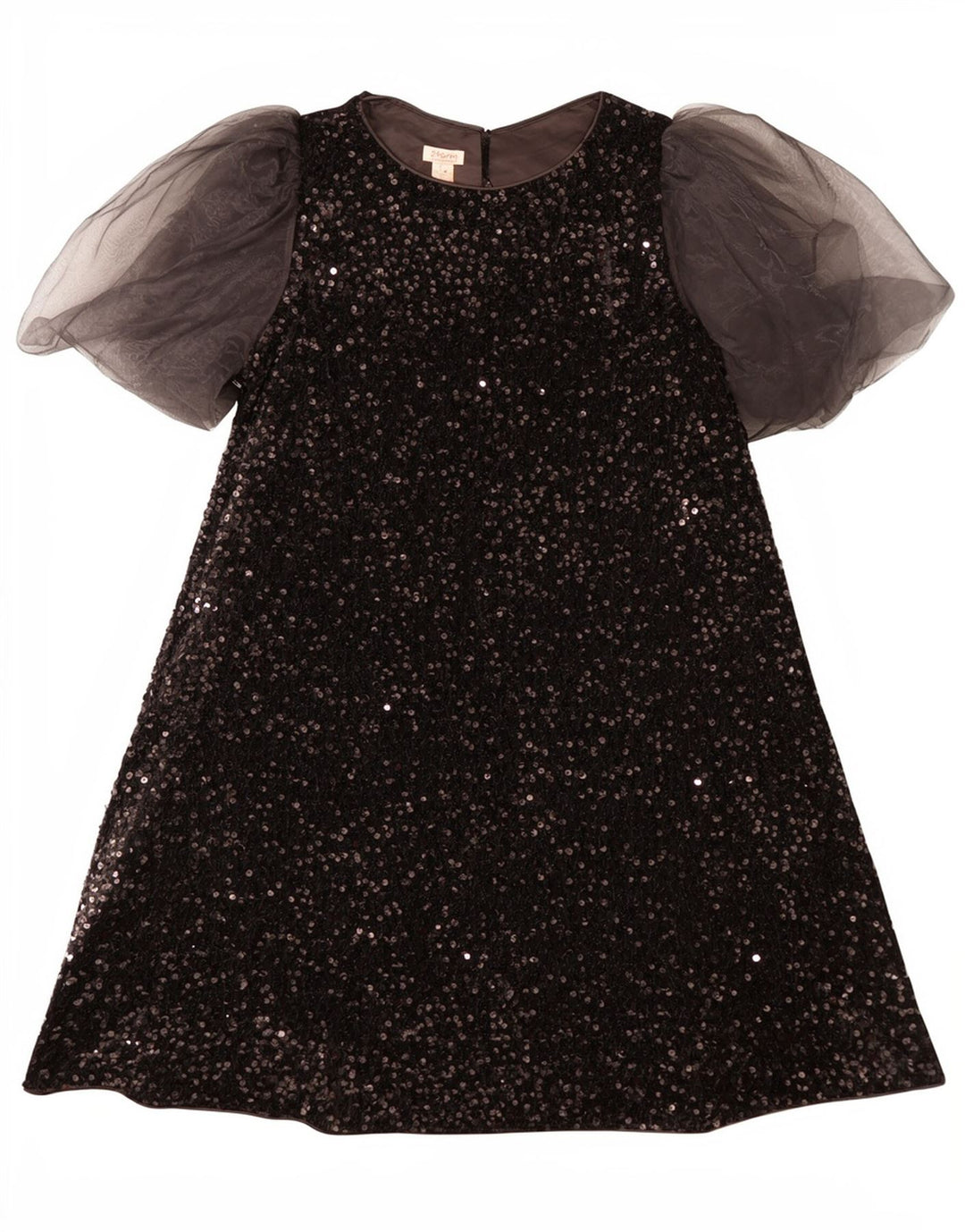 Monsoon Girls Paiete Rochie A-Line 12-13 Ani Negru Poliester