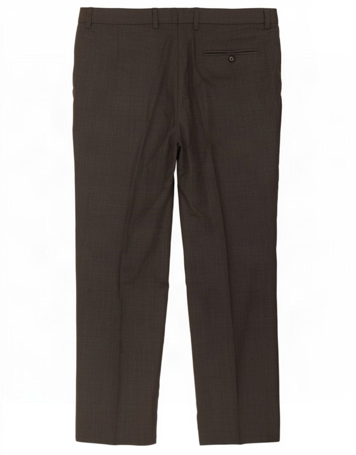 Pantaloni de costum pentru bărbați Marks & Spencer L36 L31 poliester gri