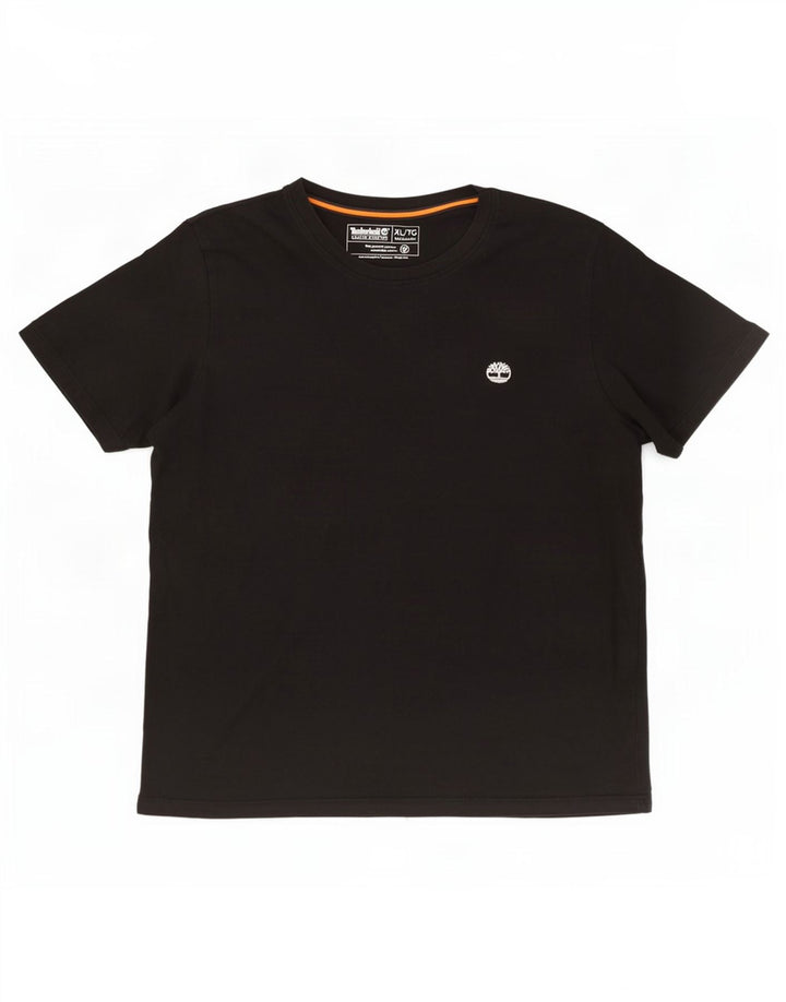 Tricou Timberland pentru femei, cu croiala normală, XL, bumbac negru