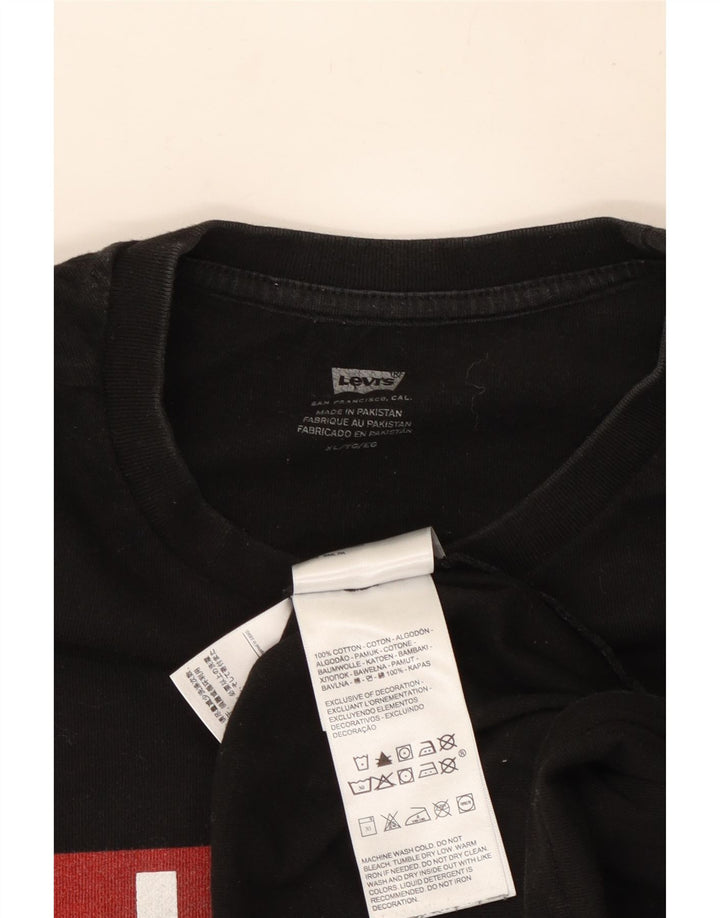 Tricou grafic pentru bărbați Levi's Top XL bumbac negru