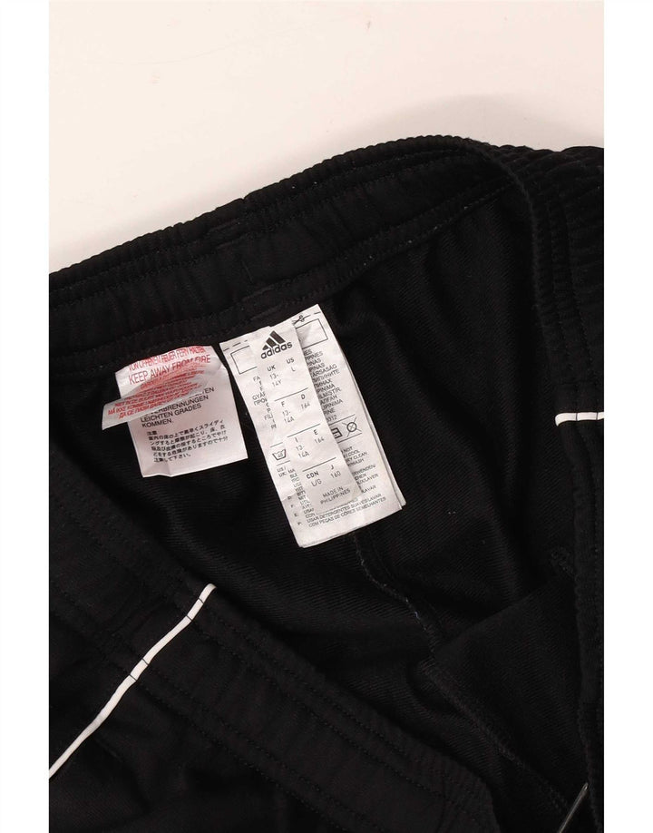 Adidas Băieți Pantaloni Trening Pantaloni Joggeri 13-14 Ani Poliester Negru