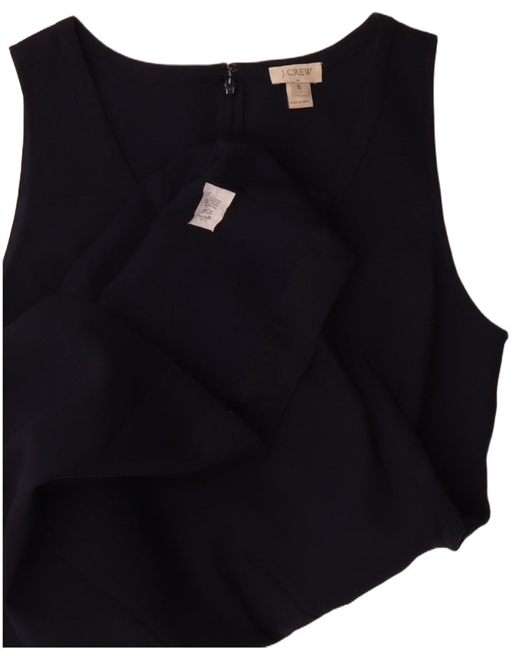 J. CREW Rochie A-Line fără mâneci pentru femei US 6 Medium Bleumarin Poliester