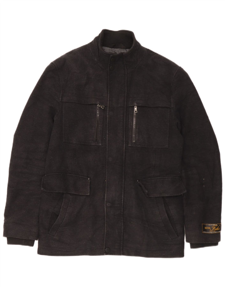 Palton pentru bărbați Marks & Spencer UK 36 Bumbac negru mic