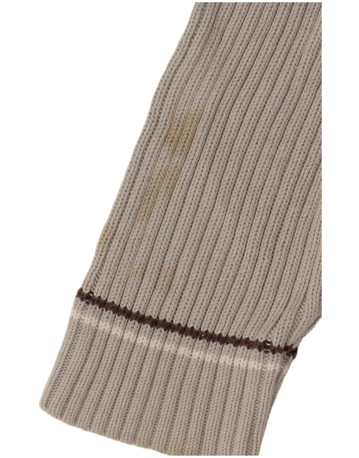 Pulover Kickers pentru bărbați cu decolteu rotund, bumbac color bloc, gri mediu