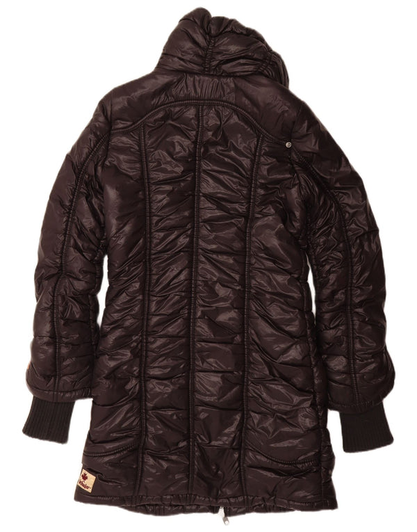 Palton căptușit pentru femei KHUJO UK 12, mediu negru, nailon