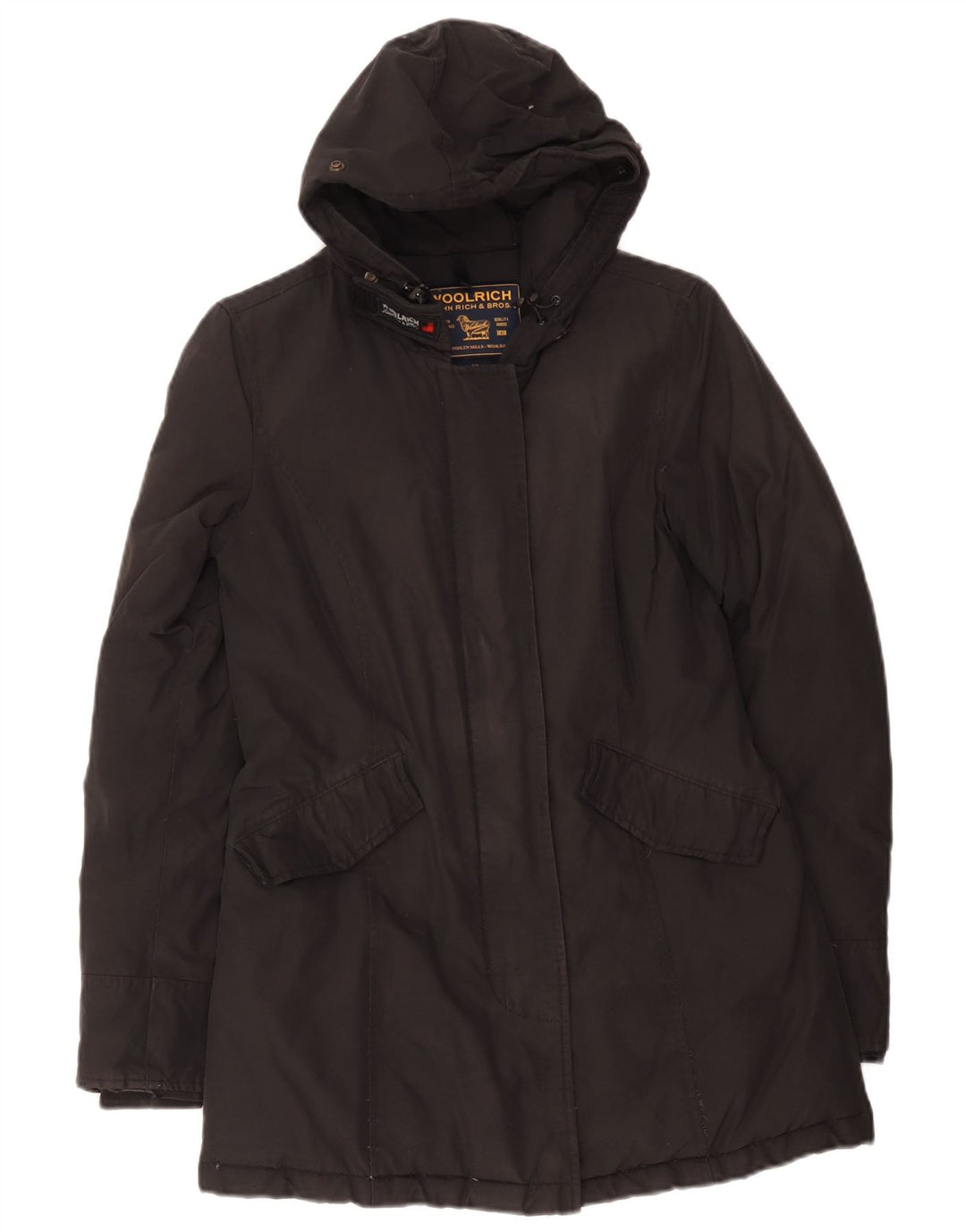 Jachetă parka cu glugă Woolrich pentru femei UK 6 XS Negru