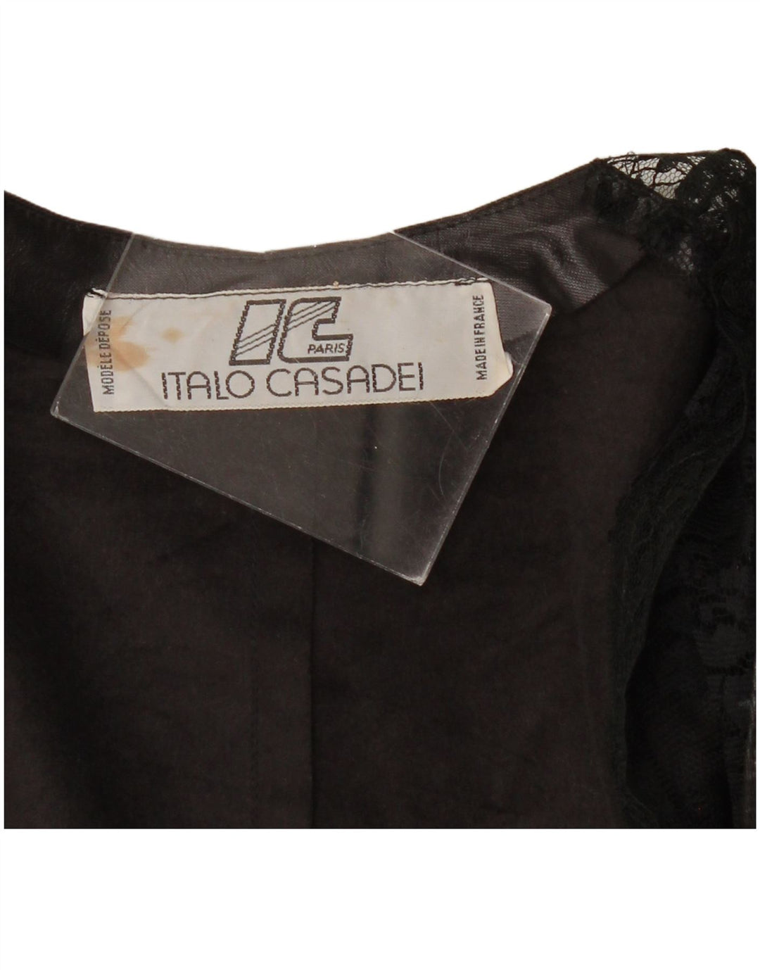 VINTAGE Top cardigan cu mâneci 3/4 pentru femei UK 10 Small Black