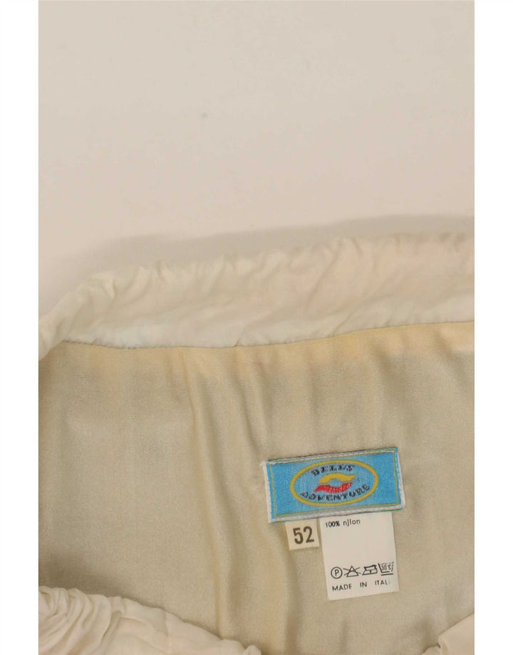 Pantaloni scurți de înot vintage pentru bărbați IT 52 nailon mare multicolor color bloc