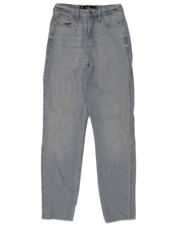 Blugi Hollister pentru femei Mom cu talie înaltă US 00 W23 L27 Bumbac albastru
