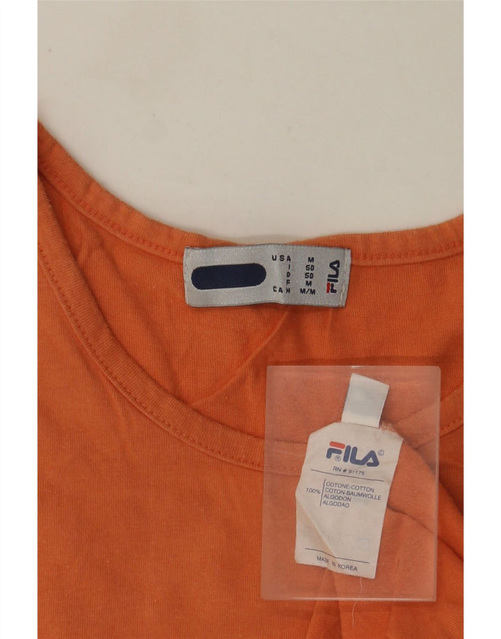 Vest Fila Mens Top IT 50 Bumbac portocaliu mediu