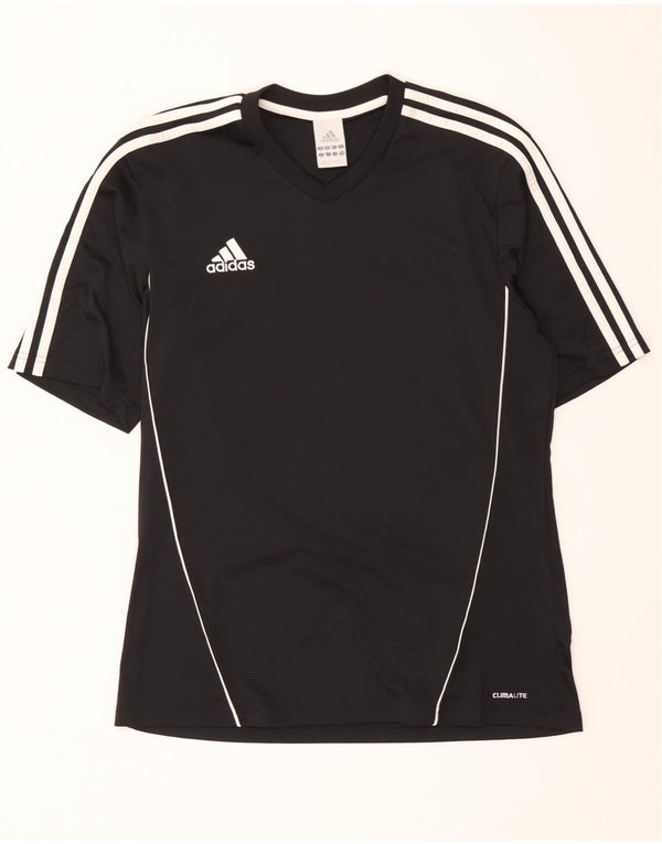 Tricou Adidas Climalite pentru bărbați Top Mediu Negru Poliester