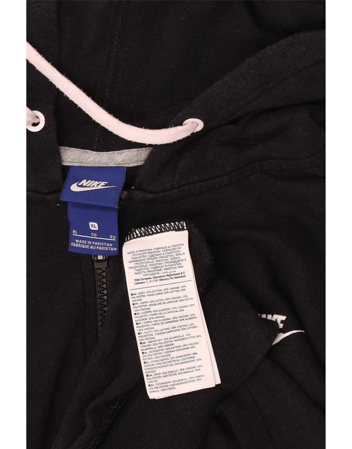 Pulover Nike pentru femei, cu fermoar, XL, bumbac negru