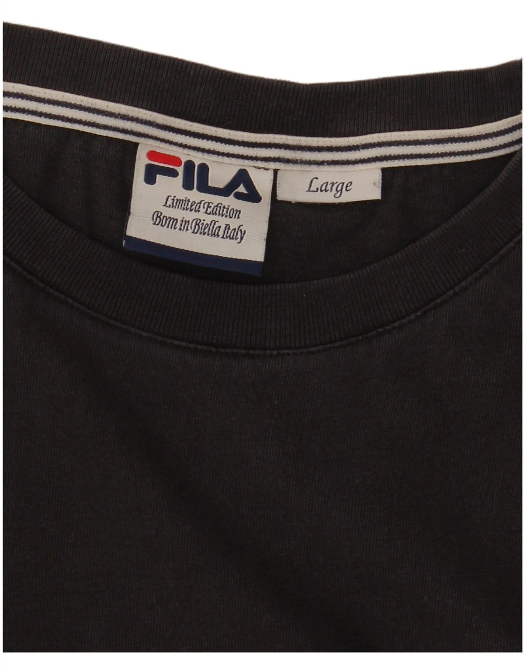 Tricou grafic Fila pentru bărbați, ediție limitată Top mare negru