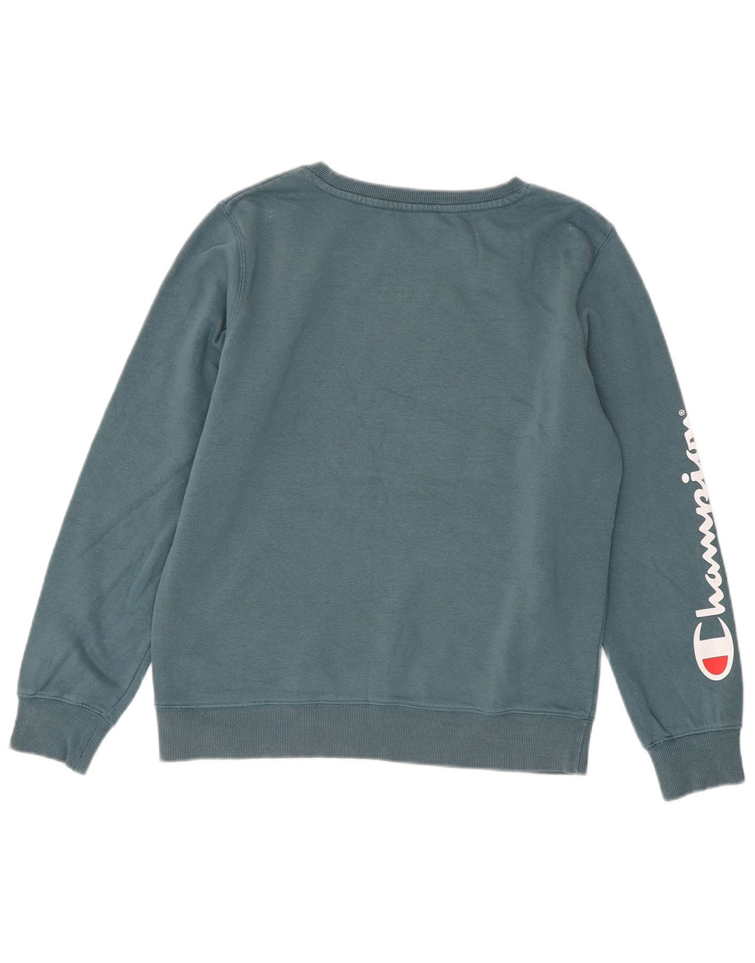Pulover cu grafic pentru femei Champion UK 14 Bumbac albastru mediu