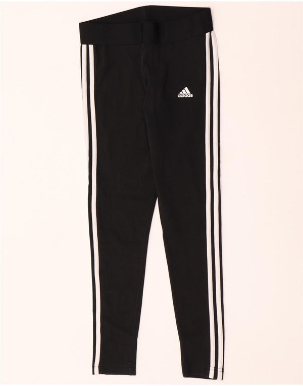 Leggings pentru femei Adidas UK 8/10, bumbac negru mic