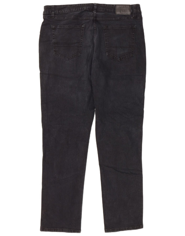 Blugi drepti pentru bărbați Izod Comfort Fit W40 L32 bumbac negru