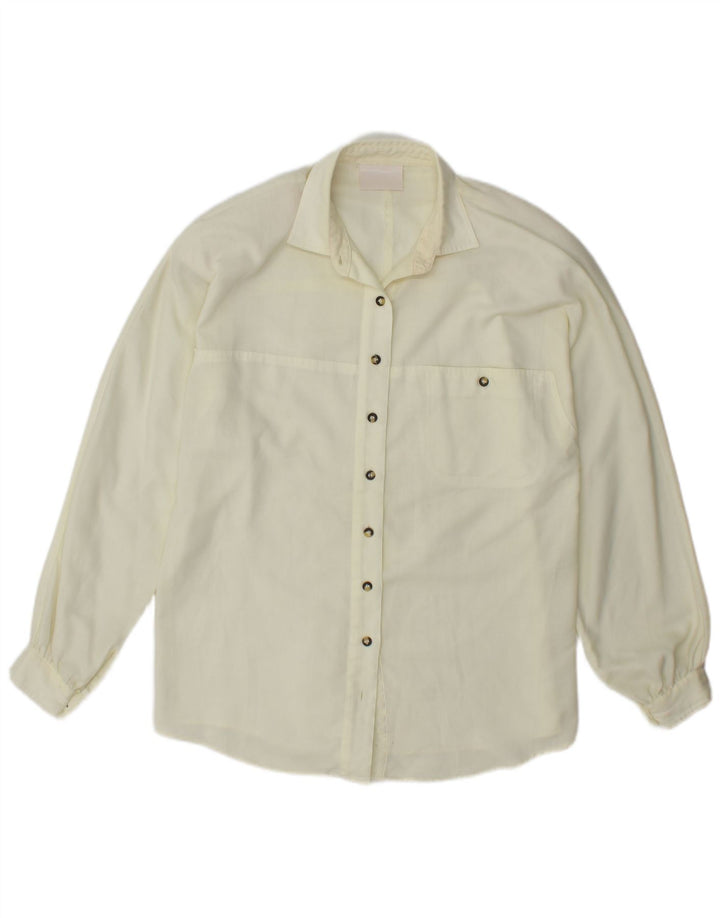 Cămașă VINTAGE pentru femei UK 16 Large Off White