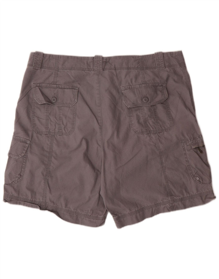 EDDIE BAUER Pantaloni scurti cargo pentru femei US 16 2XL W36 bumbac gri