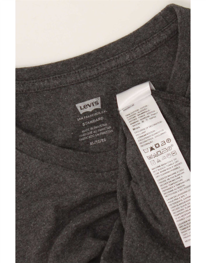 Tricou standard pentru bărbați Levi's Top XL bumbac gri