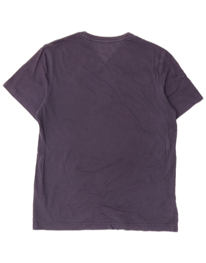 Tricou pentru bărbați Tommy Hilfiger Top mediu din bumbac bleumarin