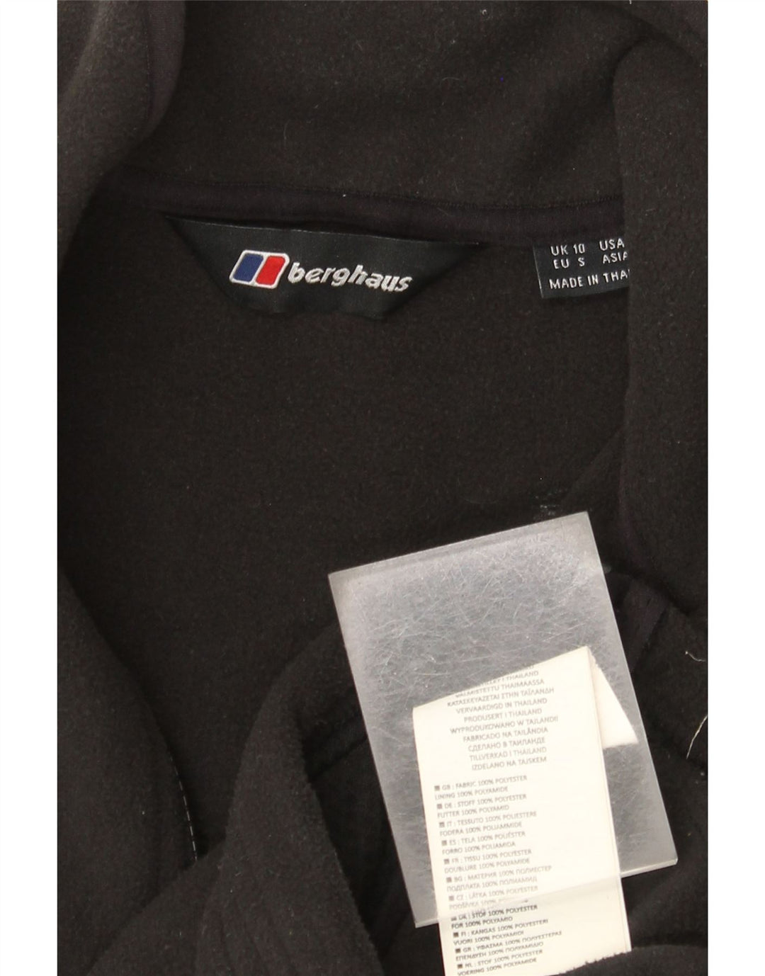Jachetă din lână pentru femei Berghaus, UK 10, poliester negru mic