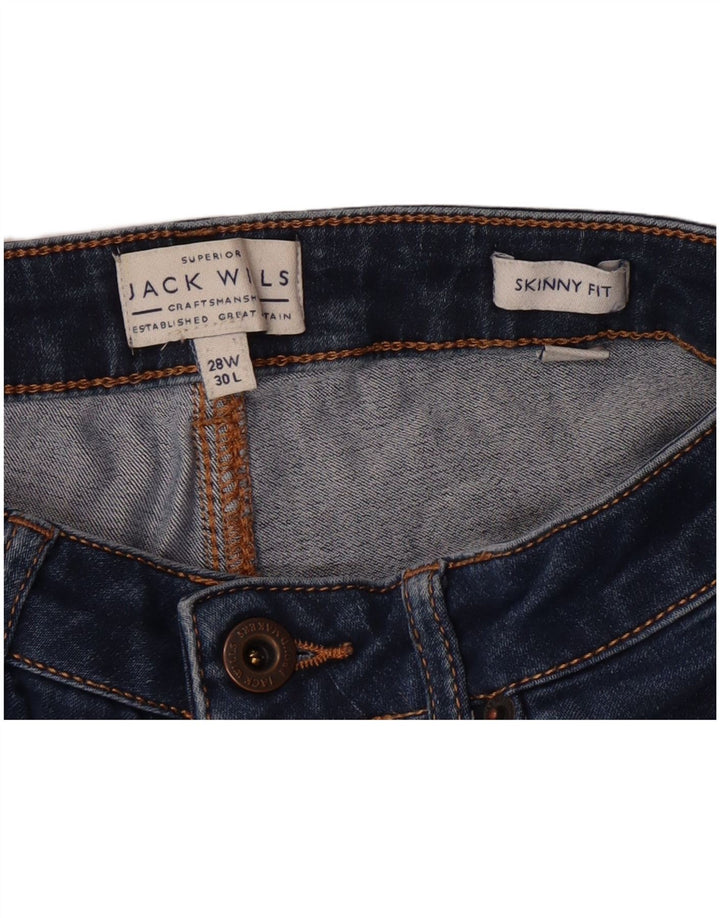 JACK WILLS Blugi skinny pentru femei W28 L30 bumbac bleumarin