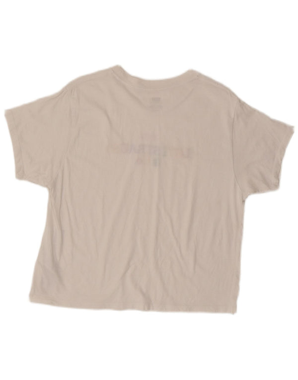 Tricou cu grafic supradimensionat pentru femei Levi's Top UK 6 XS Bumbac alb
