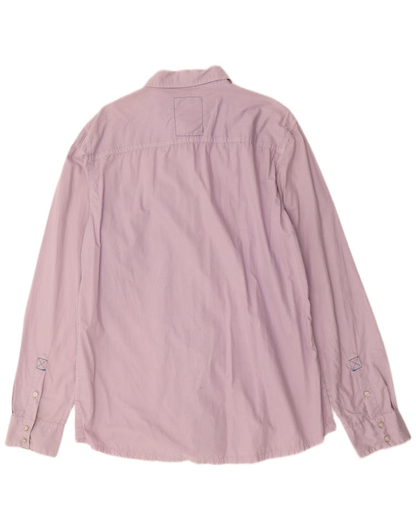 Cămașă Guess pentru bărbați 2XL din bumbac violet