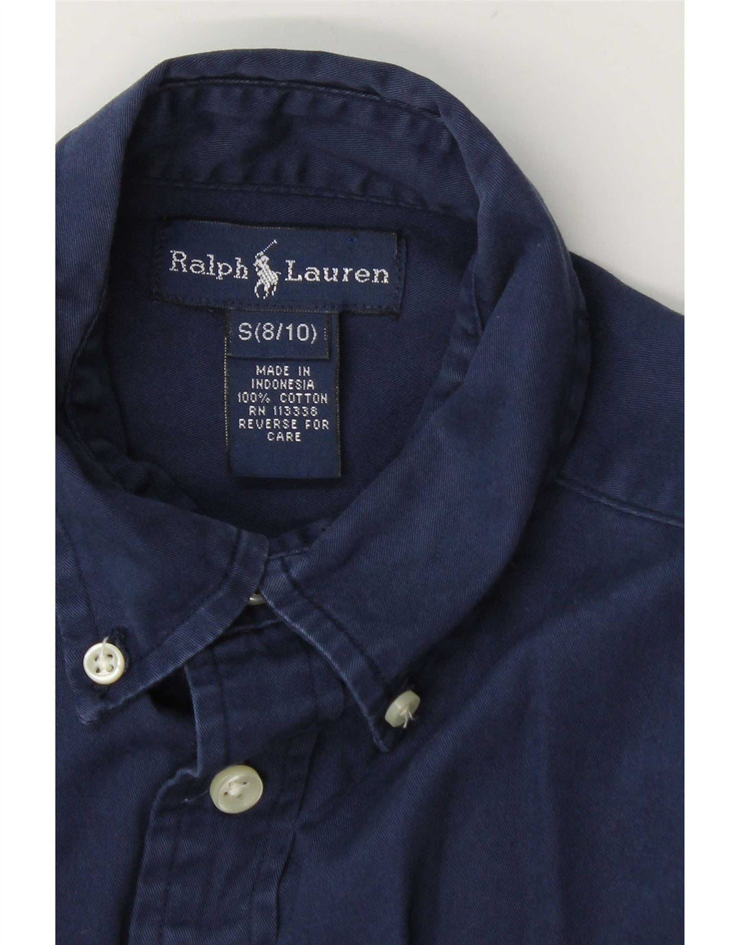 Cămașă Ralph Lauren Băieți 8-9 Ani Mic Bumbac Bleumarin
