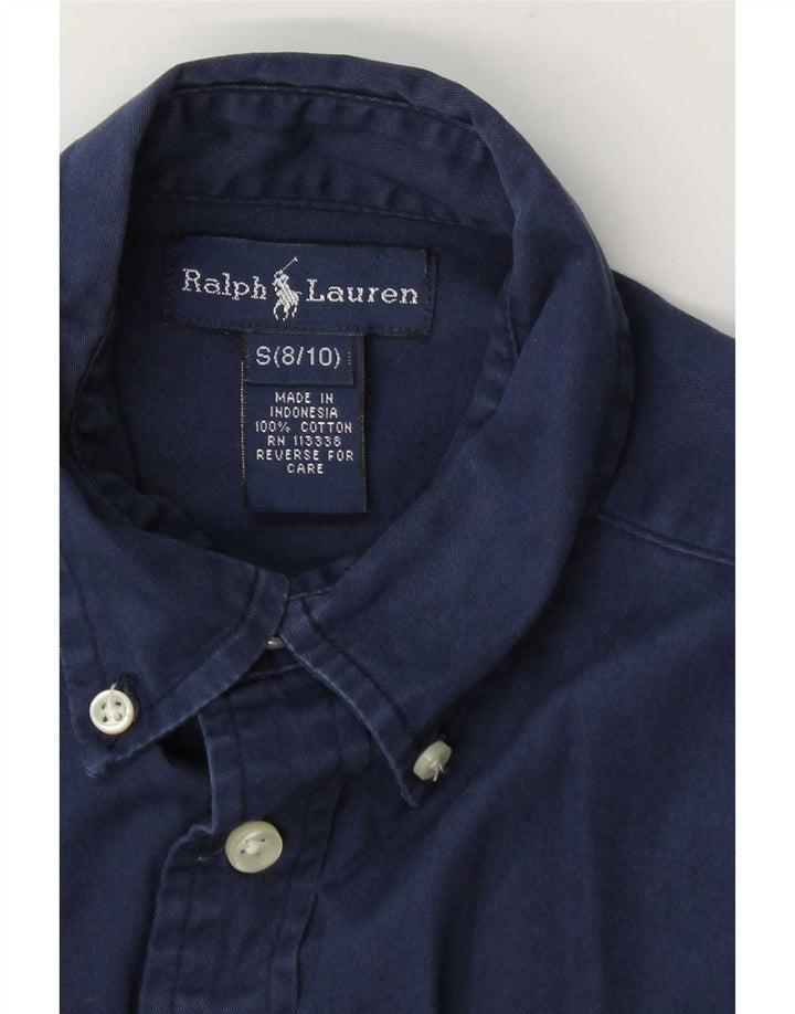 Cămașă Ralph Lauren Băieți 8-9 Ani Mic Bumbac Bleumarin