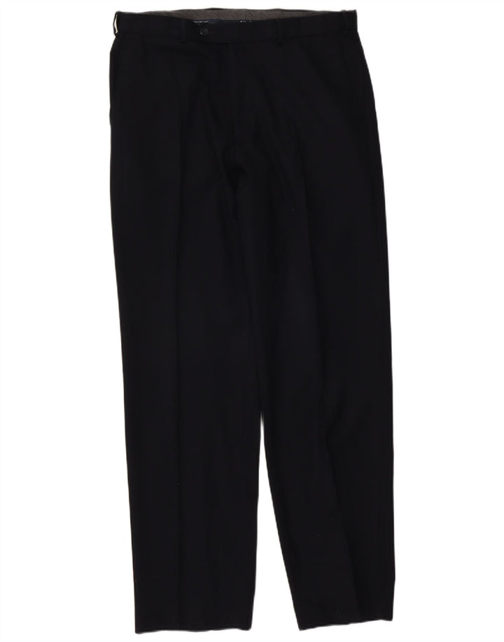 Pantaloni de costum pentru bărbați Marks & Spencer pegged regular fit L34 L33 bleumarin