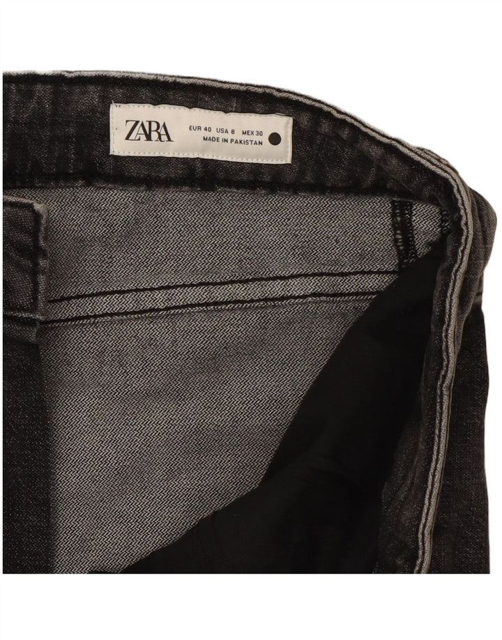 Blugi drepti pentru femei Zara EU 40 Medium W30 L26 Gri