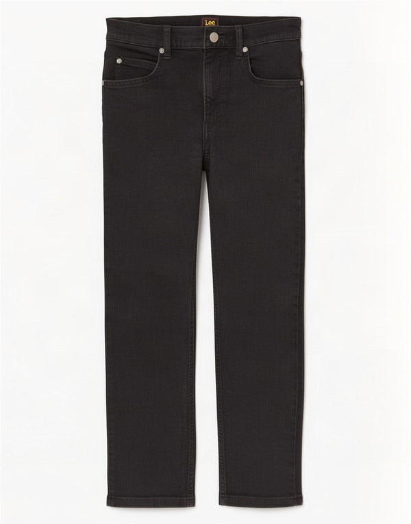Blugi cropped Lee Rider pentru bărbați W29 L25 bumbac negru