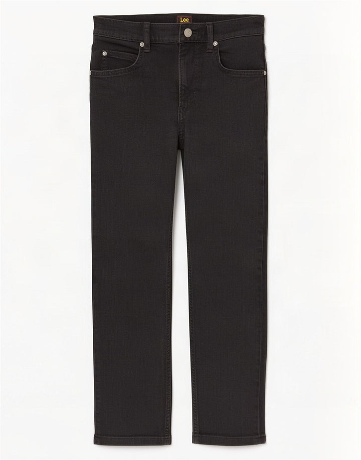 Blugi cropped Lee Rider pentru bărbați W29 L25 bumbac negru