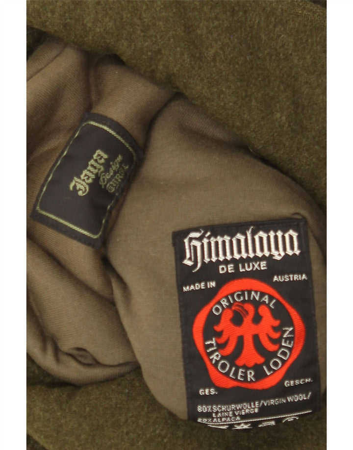 Pardesiu de lux pentru bărbați Himalaya UK 38 Medium Khaki Lână