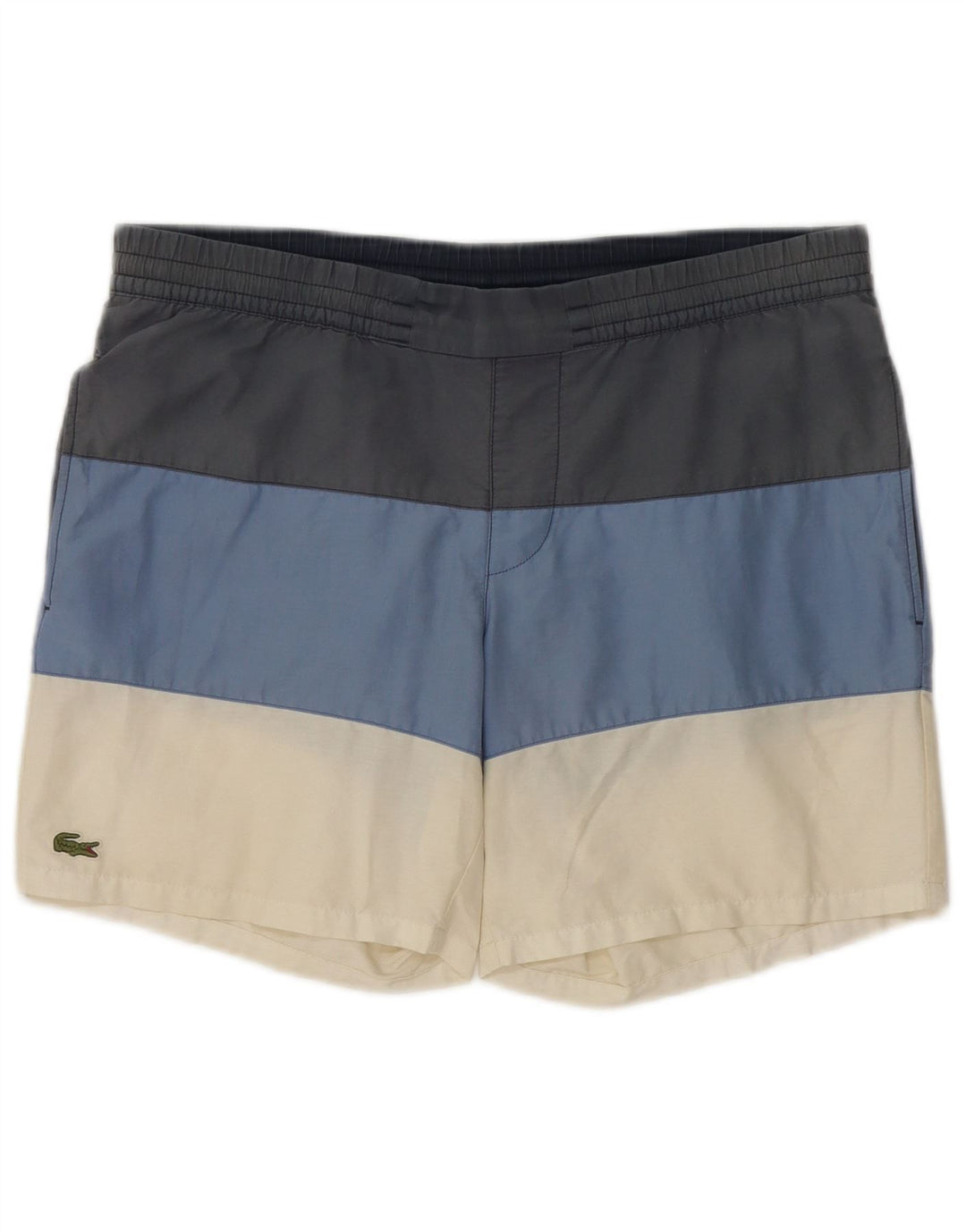 Pantaloni scurți de înot Lacoste pentru bărbați, bumbac color block, medii, multicolor